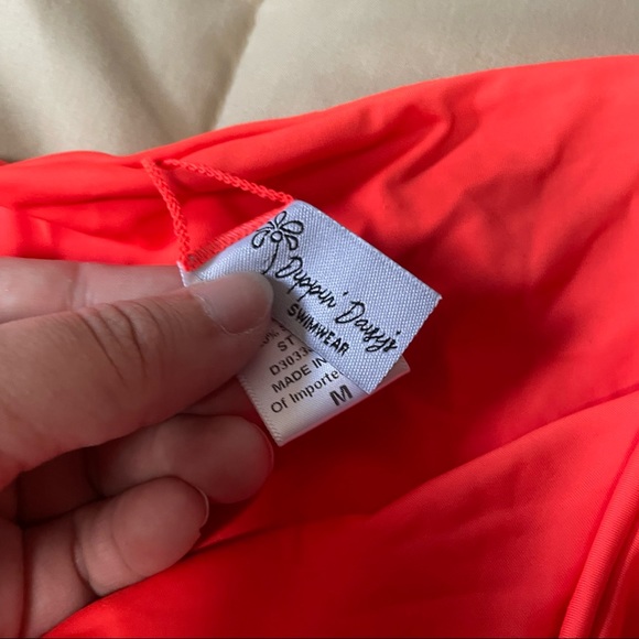 NWOT Dippin’ Daisy’s Neon Orange Siren Bikini Bottom - Picture 4 of 6